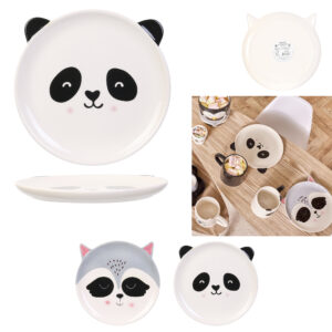 Assiette animaux panda